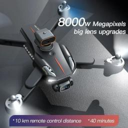Novo p11 max rc drones 8k profissional hd câmera dupla wifi de quatro vias inteligente evitar obstáculos dobrável quadcopter brinquedos presentes - Image 3