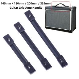 Amp alça de guitarra alça preta kit de parafuso de montagem pvc + metal com parafusos para amplificadores de guitarra alto-falante - Image 6