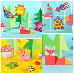 Origami Sorte Artesanato Papel Dobrável, Papel Animal DIY, Decoração de Casa, 14cm, 27 Tipos, 54Pcs - Image 2