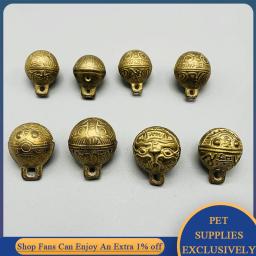 Campainha de cobre para coleira de cachorro pet, colar anti-perdido, bronze Jingle Bells para gato vaca ovelhas cavalos aves animal cachorro acessórios - Image 5