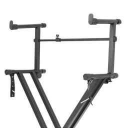 Suporte de teclado ajustável X Shaped, Suporte de teclado resistente, Rack de desempenho musical com alças de bloqueio - Image 3