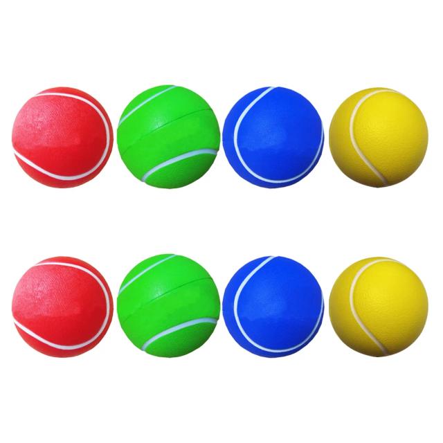 Bolas de Tênis Criativas para Iniciantes - Conjunto Multiuso de 8 Peças para Treinamento e Diversão ao Ar Livre