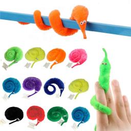 5/10/15 pçs novidade engraçado adereços lagartas cavalo marinho elfo magia worm twisty natal halloween feiticeiro truques estranhos brinquedo presentes do miúdo - Image 1