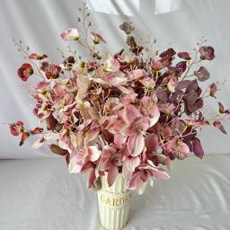 Buquê De Flor De Orquídea Rosa Artificial, Impressão 3D, Arranjo Floral Acessórios, Decoração De Casa, Adereços De Foto Do Evento, Fontes Do Casamento - Image 3