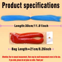 MNFT-Fibras Duráveis Streamers, Materiais de Amarração Sintéticos, Fibra Dura para Deceivers, 12 Cores Opcionais, 30cm - Image 3