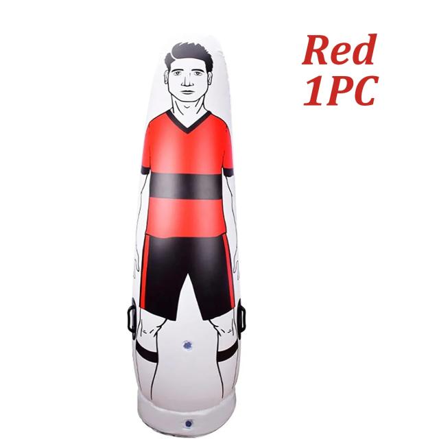 Boneco inflável portátil para treinamento de goleiros no futebol - 175 cm
