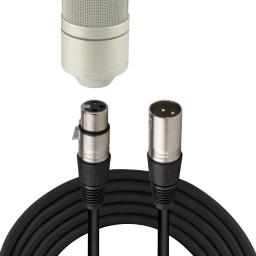 Geekria-XLR macho para XLR fêmea microfone cabo, compatível com MXL 770, 990, 991, 990, Blaze, V67G, 10 pés, 300 centímetros - Image 1