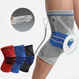 Compressão Profissional Joelho Brace, Protetor de Suporte, Esporte Joelheiras, Silicone Joelheiras para Basquete, Futebol, Menisco Rasgo - Image 4