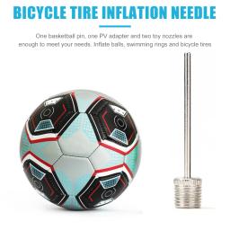 Kit Adaptador de Agulha para Pneu de Bicicleta Bola Bocal Inflar Peças da Bomba Kit Inflador De Tubo De Pneus De Basquete Ferramenta Bomba De Ar 4x - Image 3