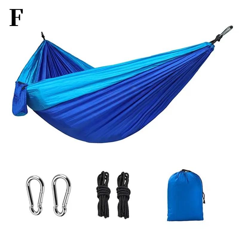 Outdoor Camping Hammock com Correias, Portátil, Nylon, Alta Resistência, Tecido Parachute, Pendurado Bed, Leve, Viagem, Caminhadas - Image 1