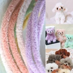DIY Coral Velvet Chenille Sticks, Pipe Cleaner, Making Cute Dog, Puppy, Cat, Brinquedo Infantil Criativo, Moda, Hastes, 15mm x 1mm Folha - Image 1