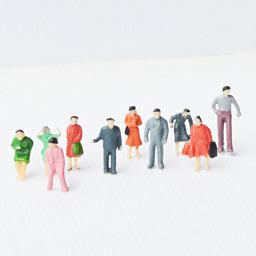 50/100 pces multi postura modelo de construção pessoas figuras passageiros trem cenário 1:87/1:100/1:150/1:200 escala cor mista - Image 4