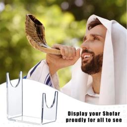 Suporte acrílico para shofar, 2 peças, suporte cavalete, suporte chifre espadas, expositor, decoração - Image 5