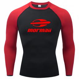 Homens apertados manga longa mergulho camisetas, natação Rash Guard Swimwear, proteção UV Surf Vestuário, Beach Floatsuit Tops - Image 6