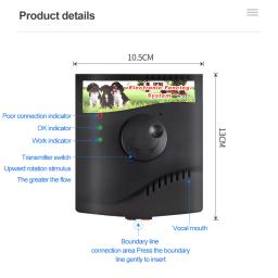 Sistema eletrônico de vedação Pet, colar do treinamento do cão de contenção, Pet acessórios, cerca do cão elétrico, som choque colarinho, impermeável - Image 4