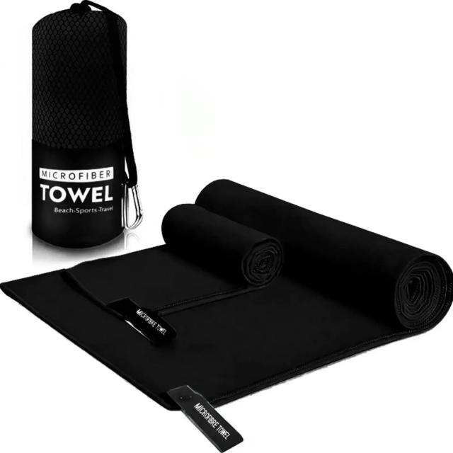 Toalha Desportiva de Microfibra para Ginásio e Praia, Secagem Rápida, Ideal para Natação e Exercícios, Disponível em 40x80 cm e 76x152 cm