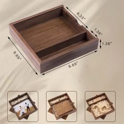 Caixa De Armazenamento Com Logotipo Personalizado Livre, Madeira De Maple, Fotografia, Presente De Casamento, Álbum De Fotos, Caixa De Jóias Decoração, Gravação Livre Nome, Casos De Madeira - Image 2