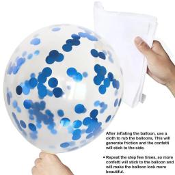 18 pçs misturado azul ouro metálico cromo confetes balões de látex menino homem festa de aniversário decoração do chuveiro do bebê - Image 6