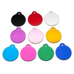 Placa de pingente redonda para animal de estimação, venda por atacado, 20 peças de etiquetas para pet, cão, gato, identificação, telefone de alumínio, suprimentos para telefone - Image 5