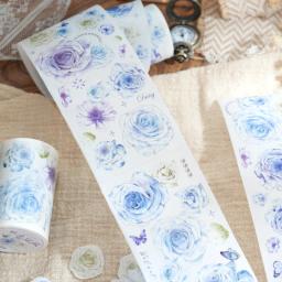 Yoofun-Primavera Fita Floral Washi, Fita Adesiva de Flores, Fita Decorativa para Artesanato DIY, Diário, Scrapbooking, Diário, Cartão, 6x200cm - Image 3