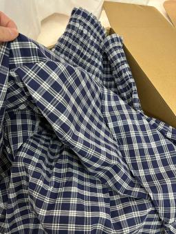 Azul marinho xadrez na altura do joelho saia mulher verão babados cintura elástica a linha curto faldas feminino vintage estilo preppy saias doces y2k - Image 6
