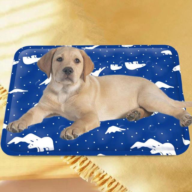 Tapete refrigerante lavável para pets: cama ideal para filhotes no verão