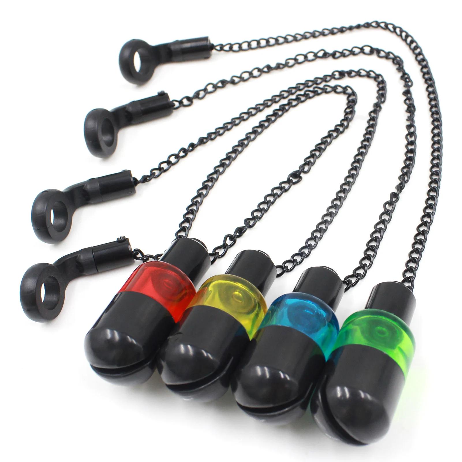 Conjunto de alarme de mordida de pesca, conjunto de 4 peças, acessórios para pesca com corrente de alerta, equipamento de pesca - Image 1