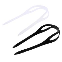 Óculos de Natação Universal para Óculos de Natação Silicone Strap, Head Band, Protector, Substituição, Acessórios de Reposição, Transparente, Preto - Image 1