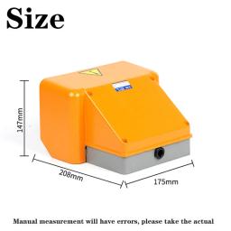 Interruptor de controle do pé para máquina de dobra, pedal duplo pedal, uso para dobrar, soco, YDT1-18, 250V, 380V, 10A, 1Pc - Image 2