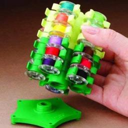 Bobinas de costura Tower Storage Clips Suporte para 30 Thread Spool Braçadeiras de suporte plástico Organizador Máquina de costura DIY Ferramenta de bordado - Image 1