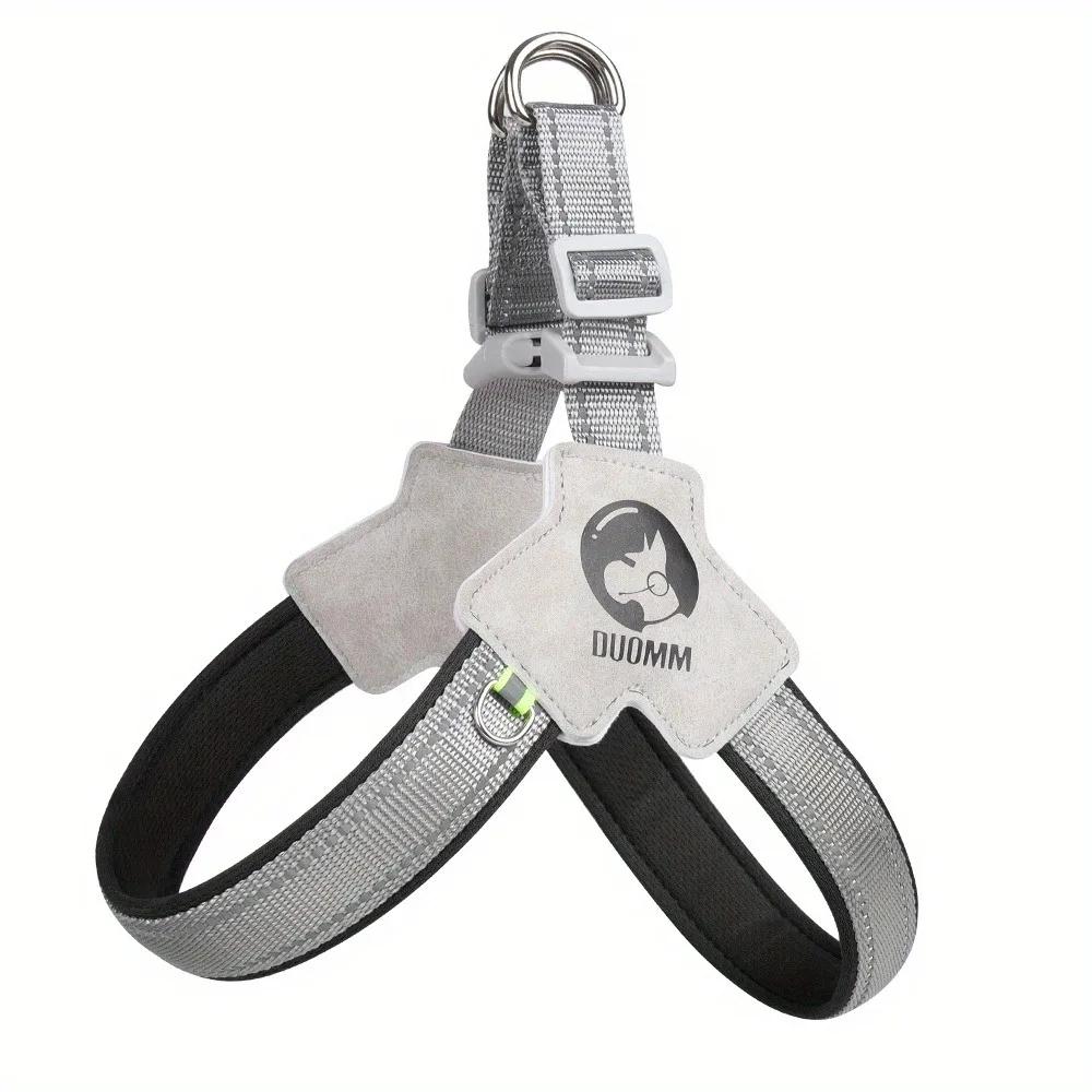 Arnês para cães reflexivo respirável, Saddle Style Chest Strap, Confortável e seguro para caminhar e treinar - Image 1