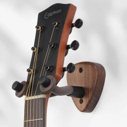 Madeira e Metal Titular Guitarra, Wall Mount, Stand Peças e Acessórios, Home Instrument Display, Cabides, Guitar Picks - Image 2