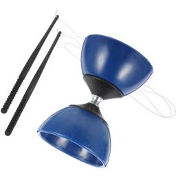 Yoyo chinês Diabolo com varas para crianças e adultos, triplo rolamento, jogos de favores do partido, brinquedos azuis - Image 1