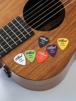 Alice Palhetas de guitarra em ABS antiderrapante Color Random Plectrum 0,58/0,71/0,81/0,96/1,20/1,50 mm Acessórios para guitarra - Image 6