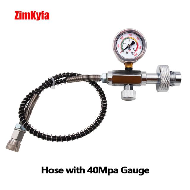 Estação de Enchimento HPA para Ar Comprimido com Adaptador de Recarga para Tanques Scuba DIN 232/300 Bar
