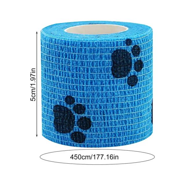 Bandagem Multifuncional Autoadesiva para Cuidar de Feridas em Animais de Estimação e Proteger as Patas do Cão