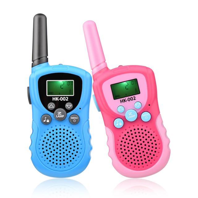Walkie Talkie Infantil 3km Tela LCD Lanterna