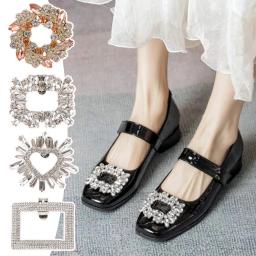 Destacável Rhinestone Sapato Clipe para DIY, Encantos do Salto, Fivela Decorações, Acessórios Jóias, Noiva, Novo, 2024, 1Pc - Image 1