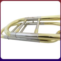 Desempenho profissional Bb/F Tenor Trombone Instrumentos Musicais com Caso Bocal Amarelo Latão Corpo Lacquer Finish - Image 4