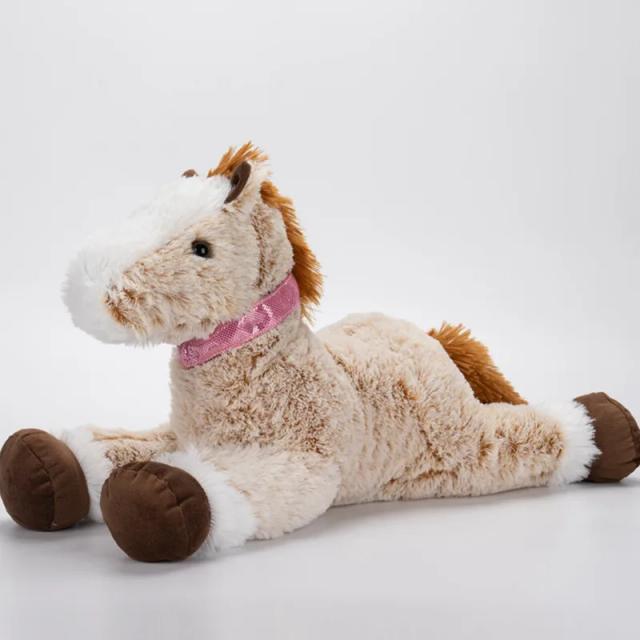 Cavalo de Pelúcia Realista 120cm Travesseiro Animal Macio para Decoração e Conforto