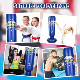 Saco de boxe das crianças, saco de boxe ereto livre de 5 pés para crianças 3 12 12, saco de boxe inflável com bomba de mão incluído, presentes para meninos - Image 4