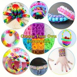 Elastic Loom Bandas Kit, Tecelagem e Lacing, Amizade Jóias Fazendo Kit, Acessórios de Halloween, Presente de Natal, 600 PCs/Set - Image 5