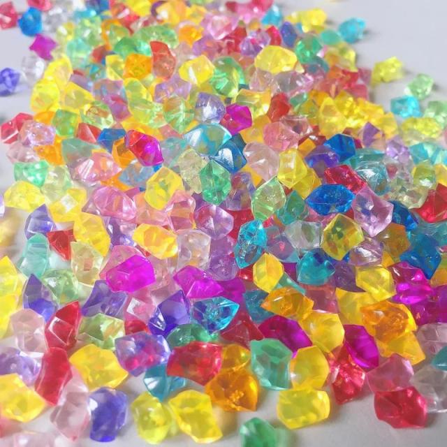 Peças Irregulares de Jogo em Cristal Acrílico Multicolorido para Jogos de Tabuleiro - 200 Tamanhos Disponíveis, 6x9x5mm