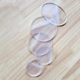 Moldes acrílicos transparentes com elipse redonda, 1 parte, ferramentas da argila do polímero - Image 2
