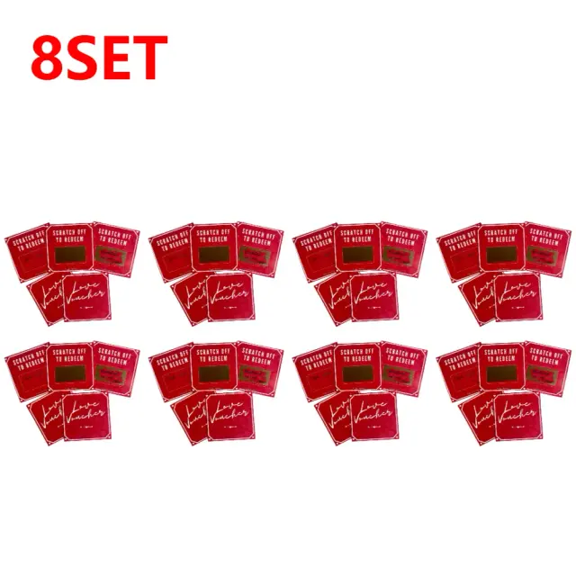 Adesivos Românticos Scratch-Off: Presente de Aniversário Motivacional para Namorado(a) - Conjunto com 5 Peças