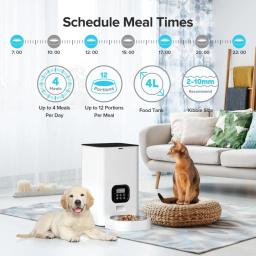 Alimentador Inteligente Pet Automático, Armazenamento De Alimentos Para Cães e Gatos, Alimentador De Viagem, Cronometrado - Image 5