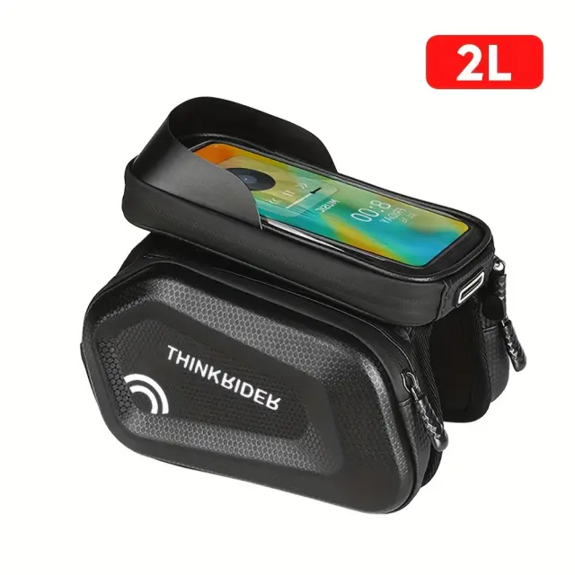 Saco de Bicicleta Impermeável ThinkRider com Tela Sensível ao Toque e Suporte para Telefone 7" - Acessório Ideal para Ciclismo e MTB