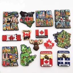 Magnetic Frigorífico Adesivo, Creative Cola Gotejamento, Turismo Decoração Comemorativa, Artesanato Presente, Canadá Espanha França e Quênia - Image 1