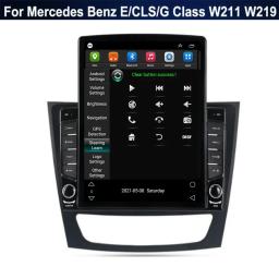 Rádio de carro estilo vertical Android 13, tela Tesla, navegação GPS, leitor multimídia para Mercedes Benz ECLSG classe W211 W219 - Image 4