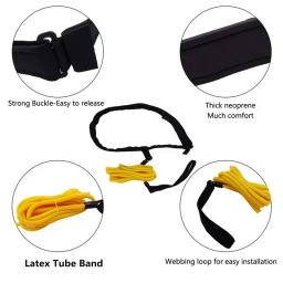 Conjunto de cinto de borracha elástica para treinamento de natação, 4m, 1 conjunto, corda elástica, faixa de resistência para adultos e crianças, acessórios piscina - Image 3